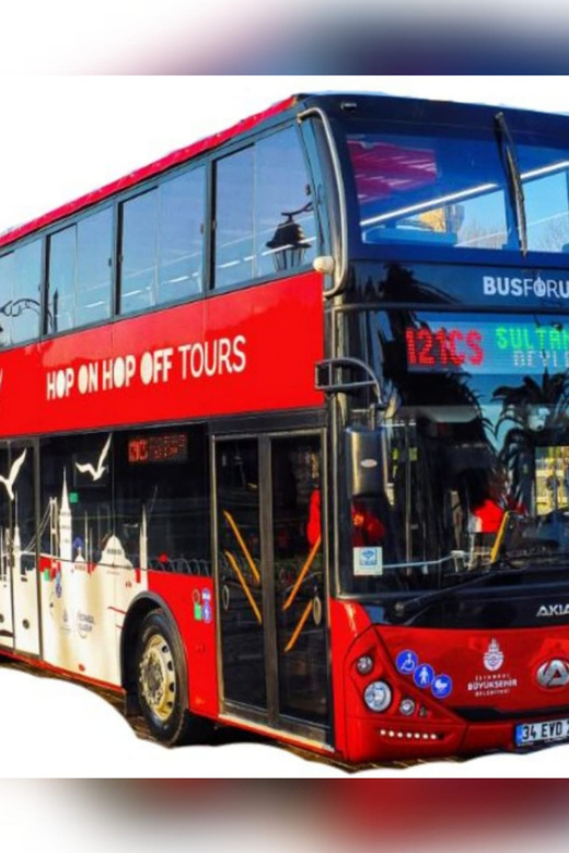 2 Days – 2 Routes – Unlimited Istanbul Experience - Red and Blue routes on an open-top double-decker: what matters