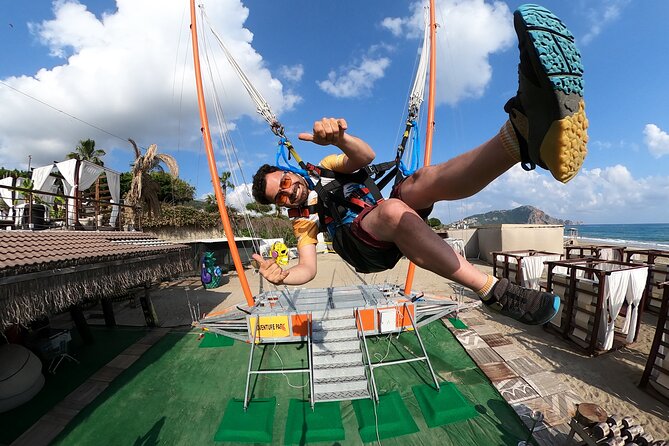 Adrenaline is at its peak with the human slingshot - Kleopatra Plaj stop, why this location makes it feel wilder