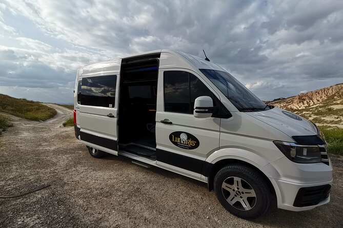 Airport shuttle from Cappadocia Hotels to ASR/NAV Airports - How the airport pickup works at the exit with a placard