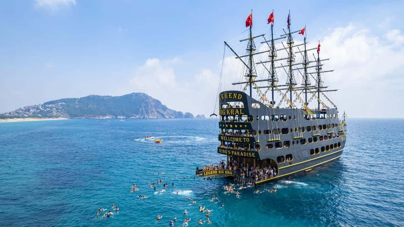 Alanya: All Inclusive Luxury Boat Trip & Free Time in Alanya - Kleopatra Beach Swim Stop and the Final 10 to 15 Minutes