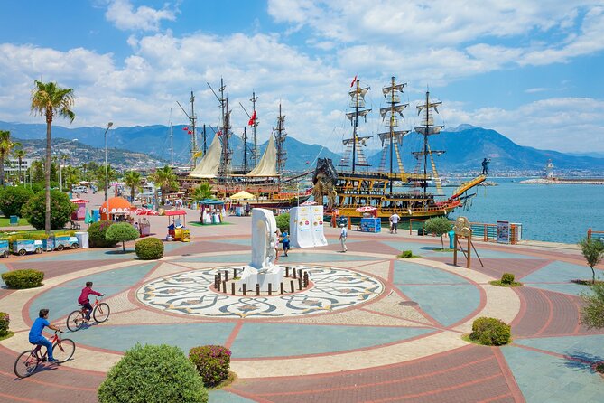 Alanya Cable Car, Boat Trip and Dimcay Tour - Alanya shipyard, Red Tower, and Cleopatra Beach area: what to look for during the harbor moments