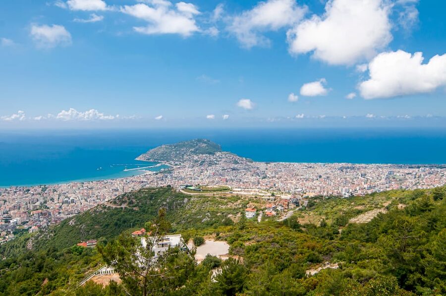 Alanya: Captivating Views & Cultural Gems Tour w/ Cable Car - Viewing terrace and I LOVE ALANYA sign: quick panoramas on a clock