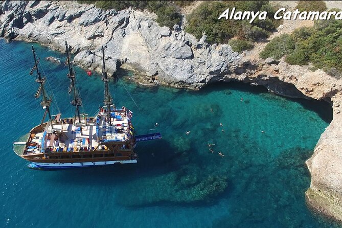 Alanya Catamaran Boat Trip incl. Lunch and drinks - Leaving the shore: views, mountains, and that first swim window