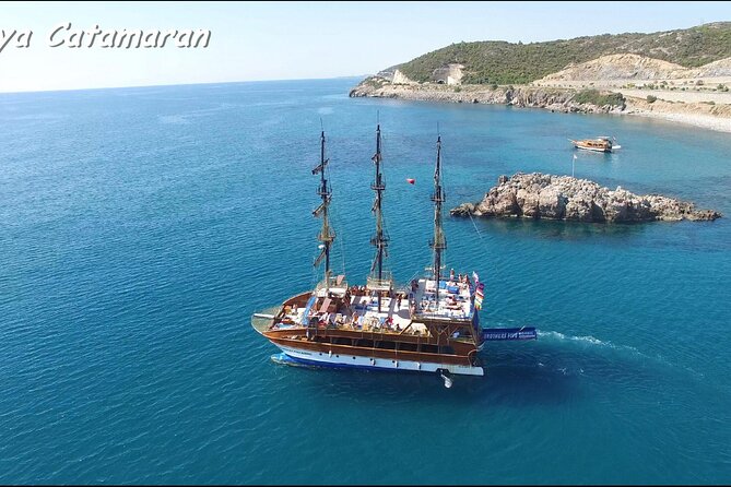 Alanya Catamaran Boat Trip incl. Lunch and drinks - Secluded coves you can reach only by boat