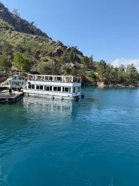Alanya: Green Canyon Full-Day Boat Tour with Lunch & Drinks - Lunch at the Lakeside Restaurant, Chicken, Rice, and Panoramic Breaks