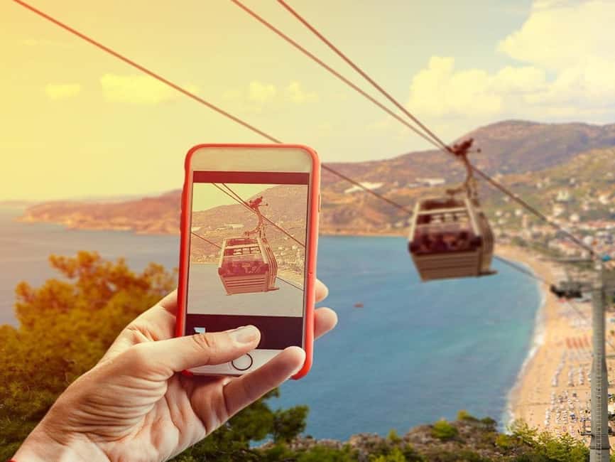 Alanya Night City Tour: Castle, Cleopatra Beach & Cable Car - Exploring the fortress at night: Red Tower, Bedesten Bazaar, and photo stops