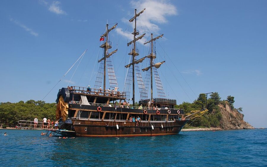 Alanya Pirate Boat Trip with Lunch, Swimming & Foam Party - The 3-story boat setup: where you’ll actually want to sit