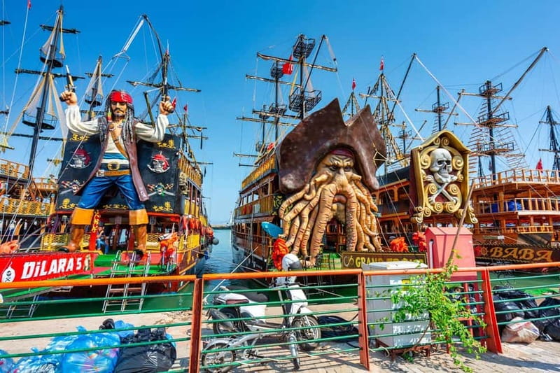 Alanya: Pirate Boat with Transfer, Lunch & Soft Drinks - Swim Breaks and Snorkeling Gear: Your Best Time on the Water