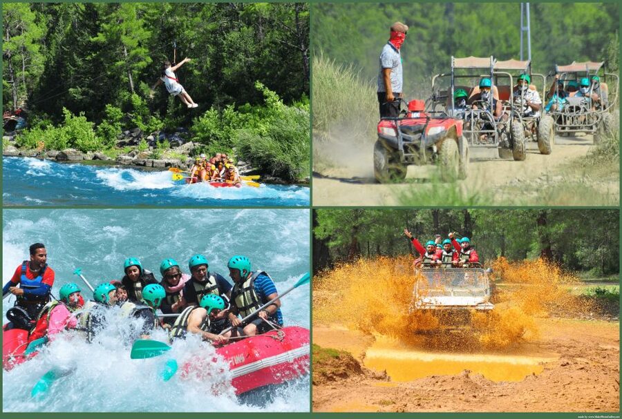 Alanya: Rafting, Zipline, Quad, Buggy, Jeep Tour with Lunch - The zipline over the river: short but memorable if you plan for it