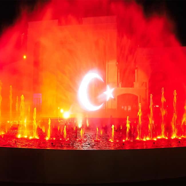 Antalya,Alanya,Side,Kemer Land Of Legends Night Show - A realistic look at what the evening feels like