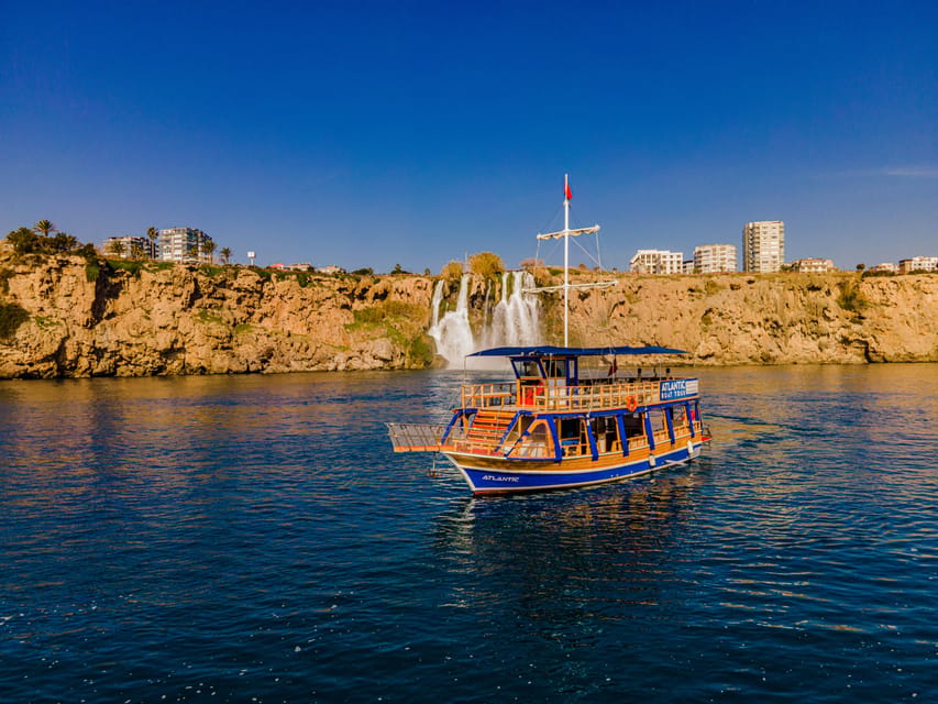 Antalya: Beach & Waterfalls Boat Trip w/ Lunch & Soft Drinks - Lara Beach Stop: Quick Sun, Quick Swim, Good Photos