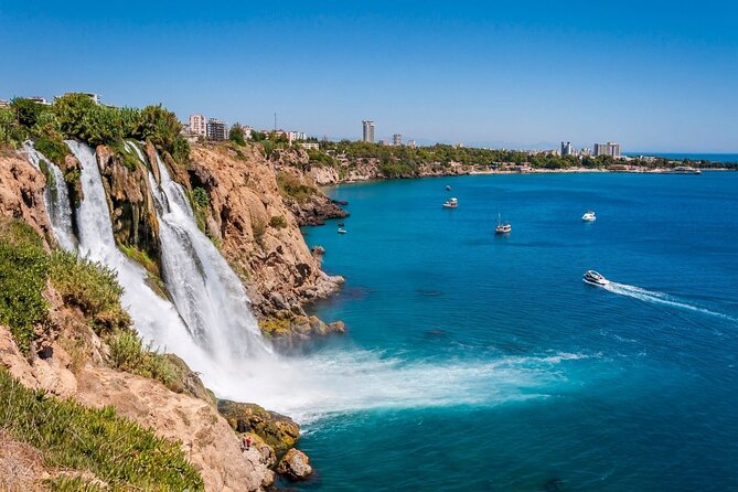 Antalya /Belek : Guided City Tour w/Cable Car & Waterfalls & Boat - Düden waterfalls: Lower Düden panorama time and the Upper Düden option