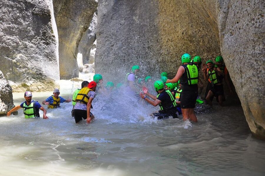 Antalya:Canyoning,Rafting,Zipline,Canyon visit with Lunch - Canyoning in the canyon: hiking, swimming, and the cold reality