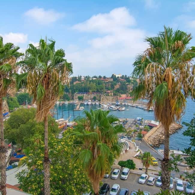 Antalya City Tour: Waterfalls, Boat, Old City & Bazaar - Kaleiçi Old Town walking time, tea stops, and bazaar energy