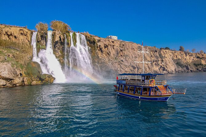 Antalya : Guided Old City Tour w/Cable Car&Waterfalls & Boat Trip - Hadrian’s Gate: Quick, Clear History With a Great Story Anchor