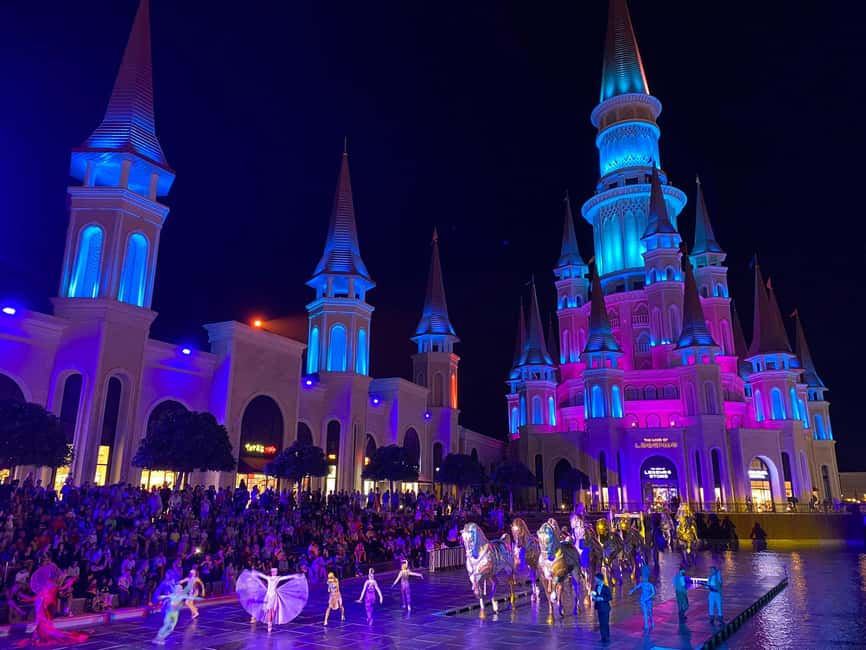 Antalya: Land of Legends Night Show Transfer & Boat Parade - The night show, lights, music, and water performances