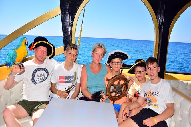 Antalya Lara Pirate Boat Trip w/Soft Drinks, Lunch & Pickup - The Main Event: Swimming Stops in Clear Water Bays