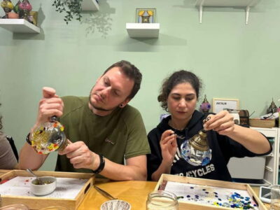 Antalya Old Town: Traditional Mosaic Lamp or Candle Workshop