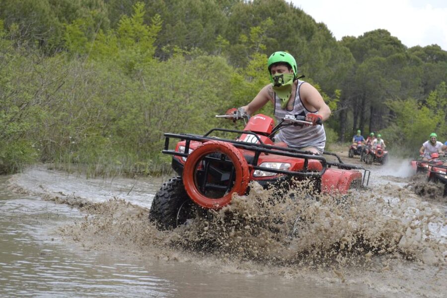 Antalya: Quad (ATV) Safari Tour with Hotel Transfers - Following the Mediterranean coast into a pine tree forest