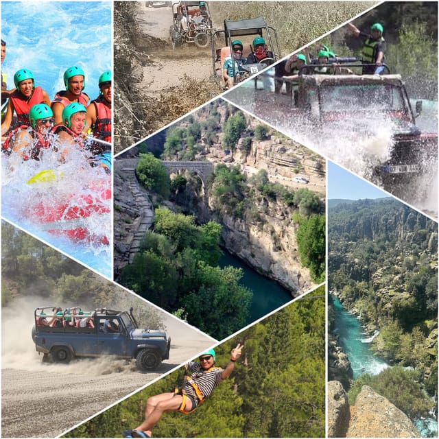 Antalya: Rafting Jeep Buggy&Quad Safari zipline canyon visit - Key things to know before you go