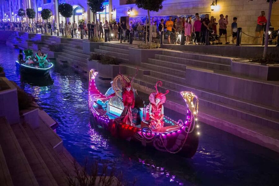 Antalya/Side/Alanya: Land of Legends Night Show w/Shopping - Canal boat parade: the viewing plan that saves your evening