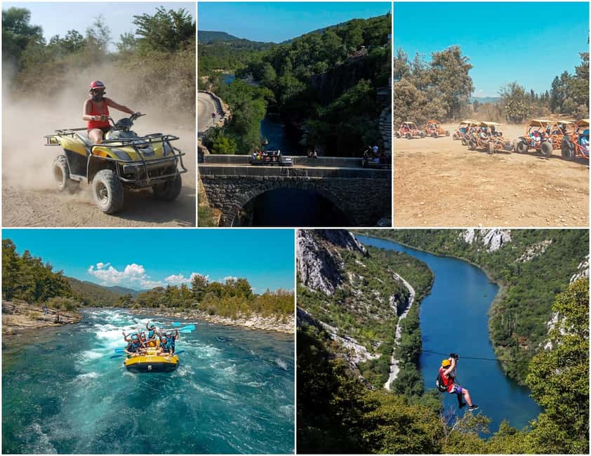 Antalya/Side: Quad, Buggy, Rafting & Zipline Tour with Lunch - Monster Safari and the Off-Road Reality Check