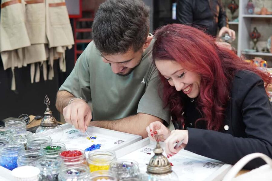 Antalya: Traditional Mosaic Lamp Workshop - A Glowing Break - Finishing Up: Your Lamp, Base, Cover, Bulb, And Packaging