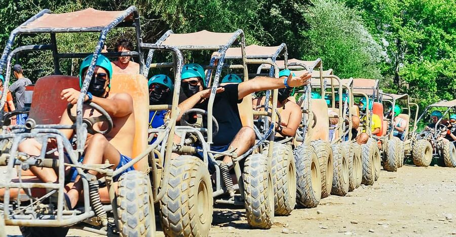 Antalya: Ziplining, Rafting, Jeep Tour & Quad Safari w/Lunch - Rafting in the Canyon: 14 km, 10 Rapids, and Swim Breaks