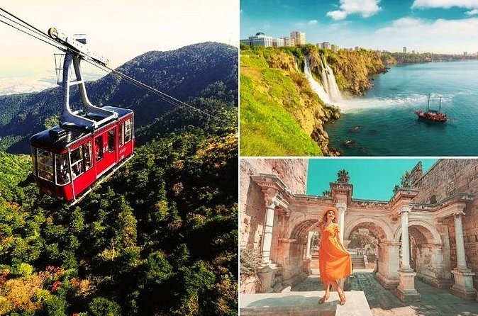 Belek /Antalya : City Tour w/ Waterfalls & Boat Trip & Cable Car - Hadrians Gate and Kaleici Old Town: Big Landmarks, Short Walks, Market Energy