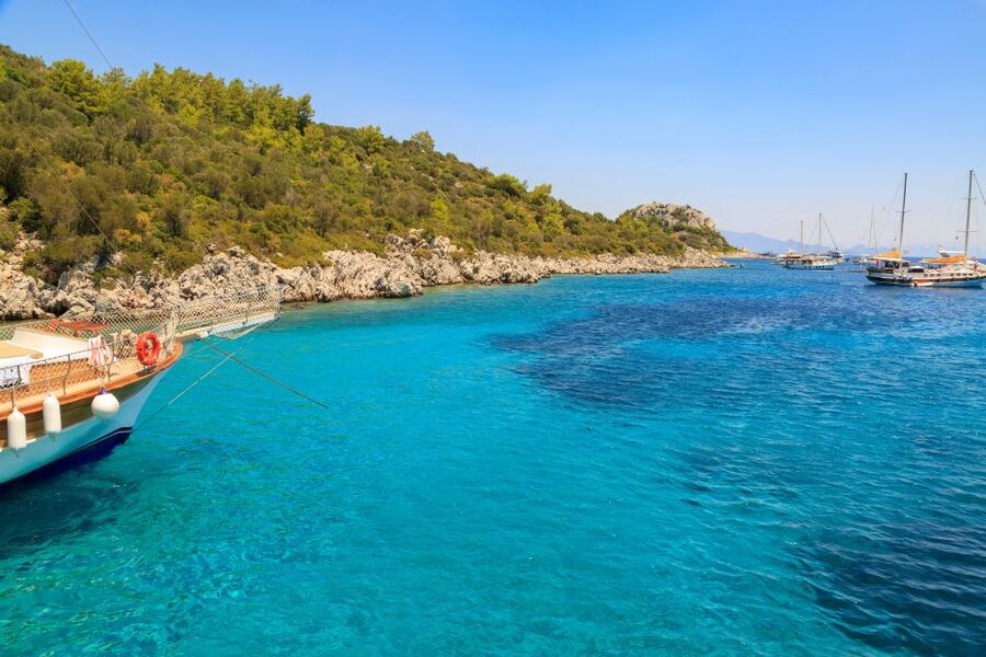 Bodrum: Full-Day Boat Trip with Lunch - Kara Ada (Black Island) and its mineral waters