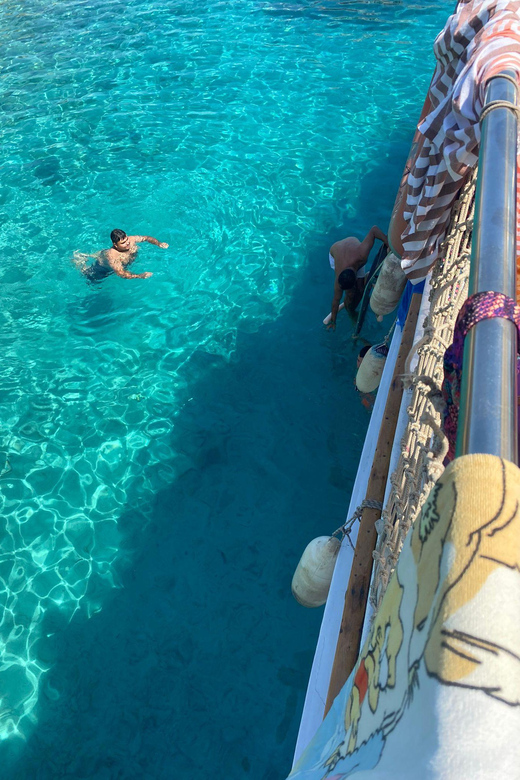 Bodrum Orak Island Boat Cruise with Lunch and Swimming - Rabbit Bay swim stop, fish spotting in clear water