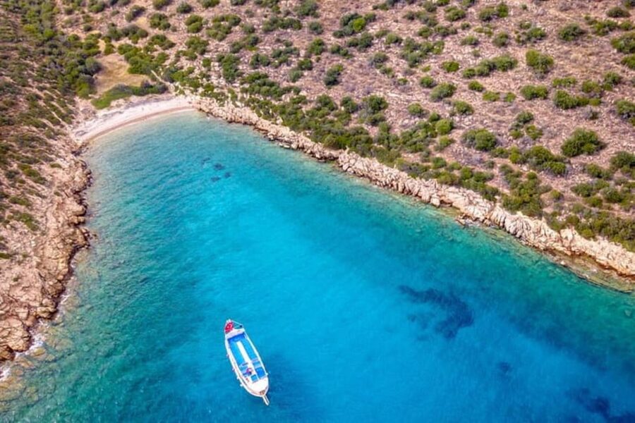 Bodrum Orak Island Boat Cruise with Lunch and Swimming - German Bay second swim stop for a calmer feel