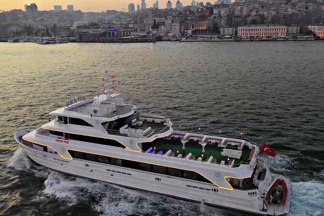 Bosphorus Dinner Cruise with Show and Private Table - Boarding The Mega Lüfer near Kabataş
