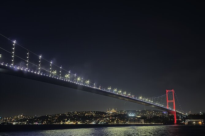 Bosphorus Night Lights: Guided Cruise With Tea and Cookies - On the Asian Side: Kuleli Military High School and Beylerbeyi Palace