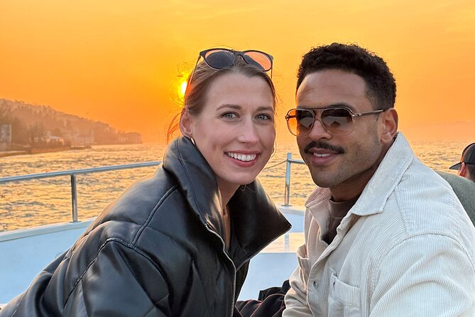 Bosphorus Sunset Cruise on Luxury Yacht with Transfers - Galata Tower, Galata Bridge, and Galataport at Nightfall