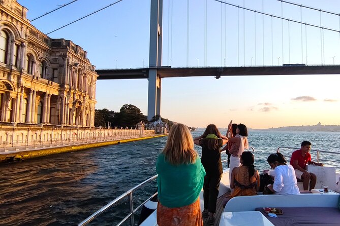 Bosphorus Sunset Cruise with Live Guide on Luxury Yacht - Two continents in one view: Fatih Sultan Mehmet Bridge to Maiden’s Tower
