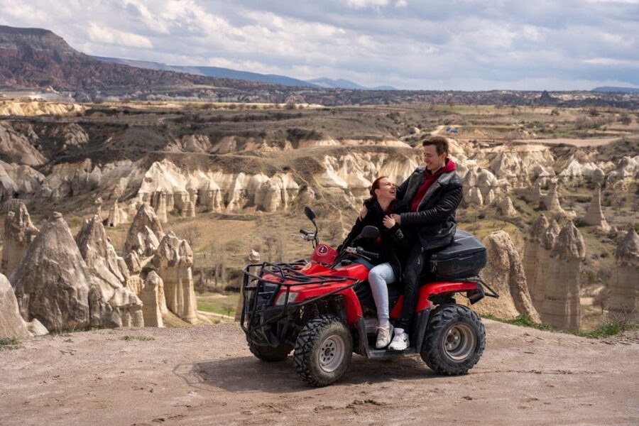Cappadocia Atv Sunset Tour Ride - Rose and Red Valleys: Panoramas Plus That Web of Trails