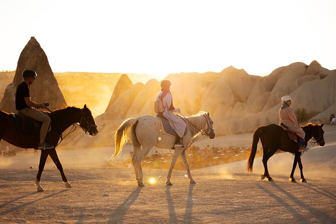 Cappadocia Horseback Ride through Valleys — Sunset/hoteltransfer - Riding Past Rose Valley and Meskendir Valley