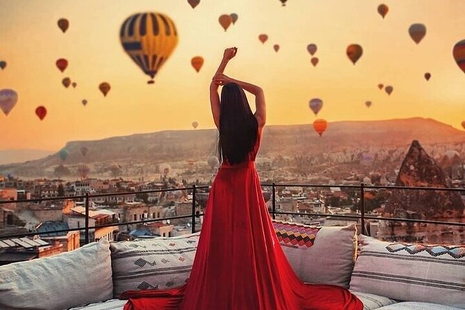 Cappadocia Hot air balloon - Ground stops in the morning: Uchisar Castle, Love Valley, Rose Valley