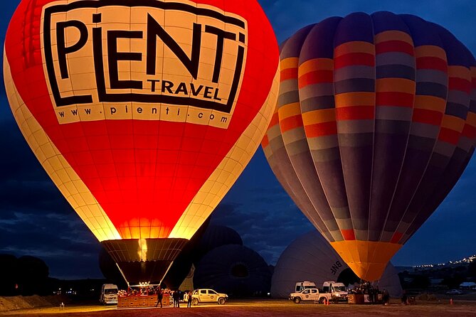 Cappadocia Hot Air Balloon Ride / Skyway Balloons - Breakfast snacks and the champagne ceremony after landing