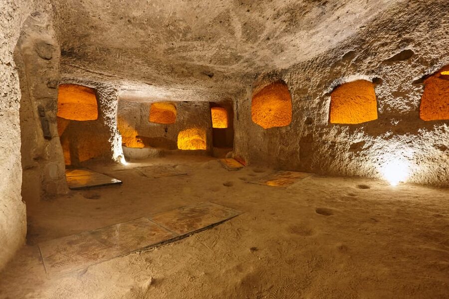 Cappadocia: North (Red) Tour With Lunch options - Özkonak Underground City: stables, kitchens, and ventilation you can feel