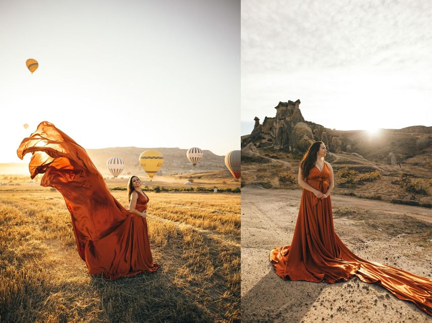 Cappadocia: Photo Shooting With Flying Dresses - Stop Two: Valley of Love Sunrise for Soft, Dreamy Portraits