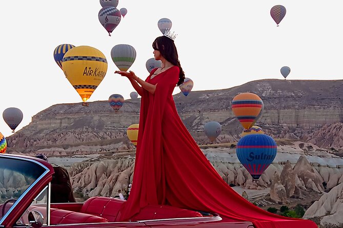Cappadocia Photo World - Optional rentals that add story: flying dress and classic car
