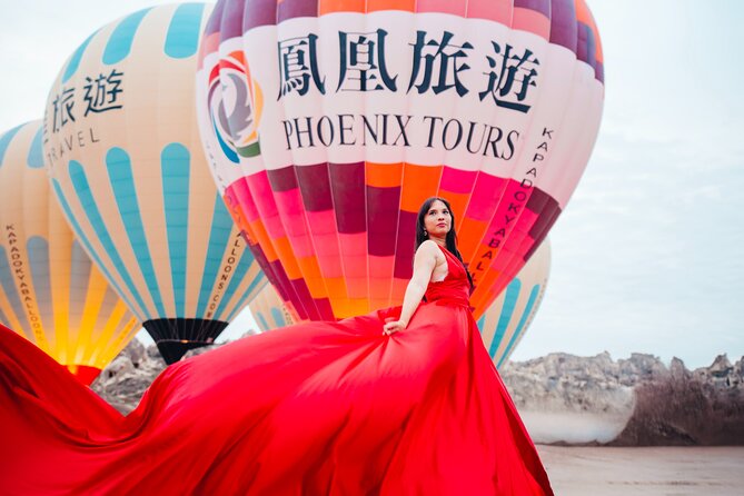Cappadocia Photoshoot with Flying Dress & Instagram Reels - Why a flying dress shoot makes sense in Göreme
