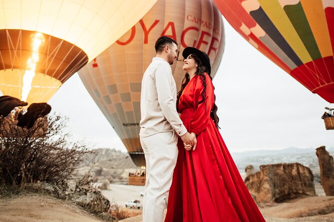 Cappadocia Photoshoot with Flying Dress & Instagram Reels - Rose Valley balloon moments: the win, and the weather reality