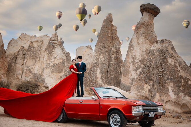 Cappadocia Photoshoot with Flying Dress & Instagram Reels - Love Valley for sunrise or sunset reels: built for social media