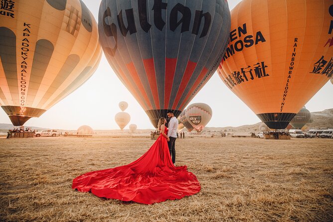 Cappadocia Private Flying Dress & Hot Air Balloon Photoshoot - Timing and Comfort Tips for a Chilly Sunrise Shoot