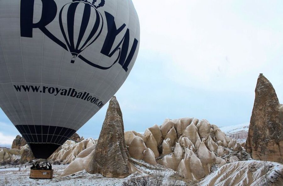 Cappadocia: Royal Queen Hot Air Balloon Tour at Sunrise - Watching the Crew Assemble a Silver-Coated Balloon