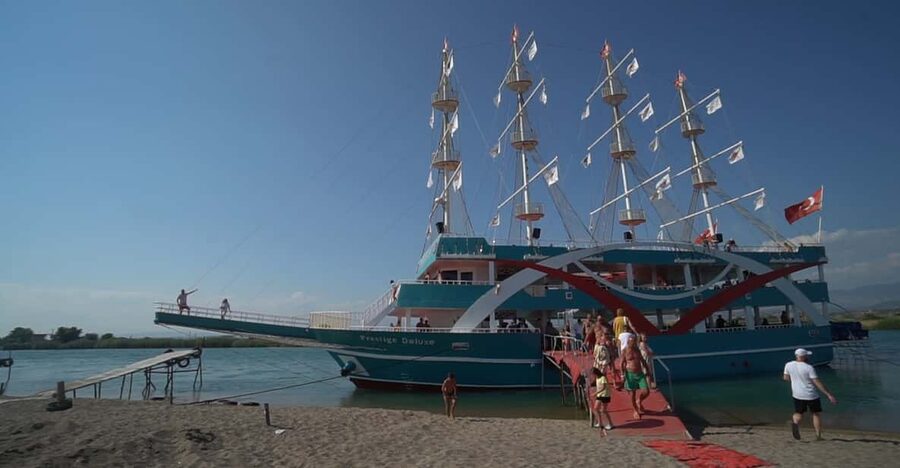City of Side: Boat Tour on the Manavgat River w/ Bazaar Trip - Cennet Beach swim break: river and sea water in the same stop