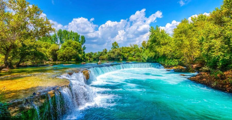City of Side: Manavgat River Boat Lunch Cruise & Bazaar Tour - Key points at a glance